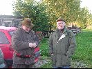 owczy K.. "Ostoja" Wrocaw - Boniek, oraz towarzysz oww Tadziu przed zbirk na polowaniu zbiorowym w obwodzie 27 w Naroczycach.
Autor zdjcia: Rafa
