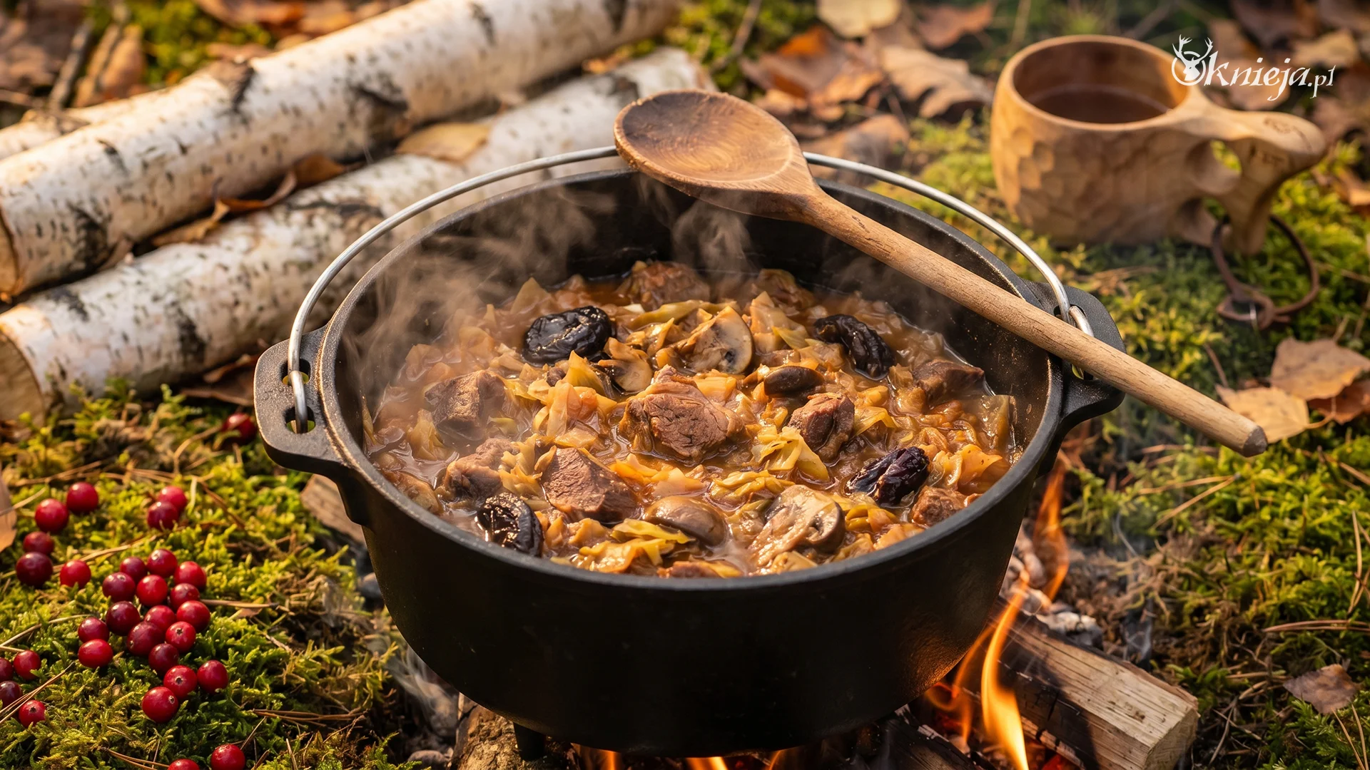 Bigos myśliwski na ognisku