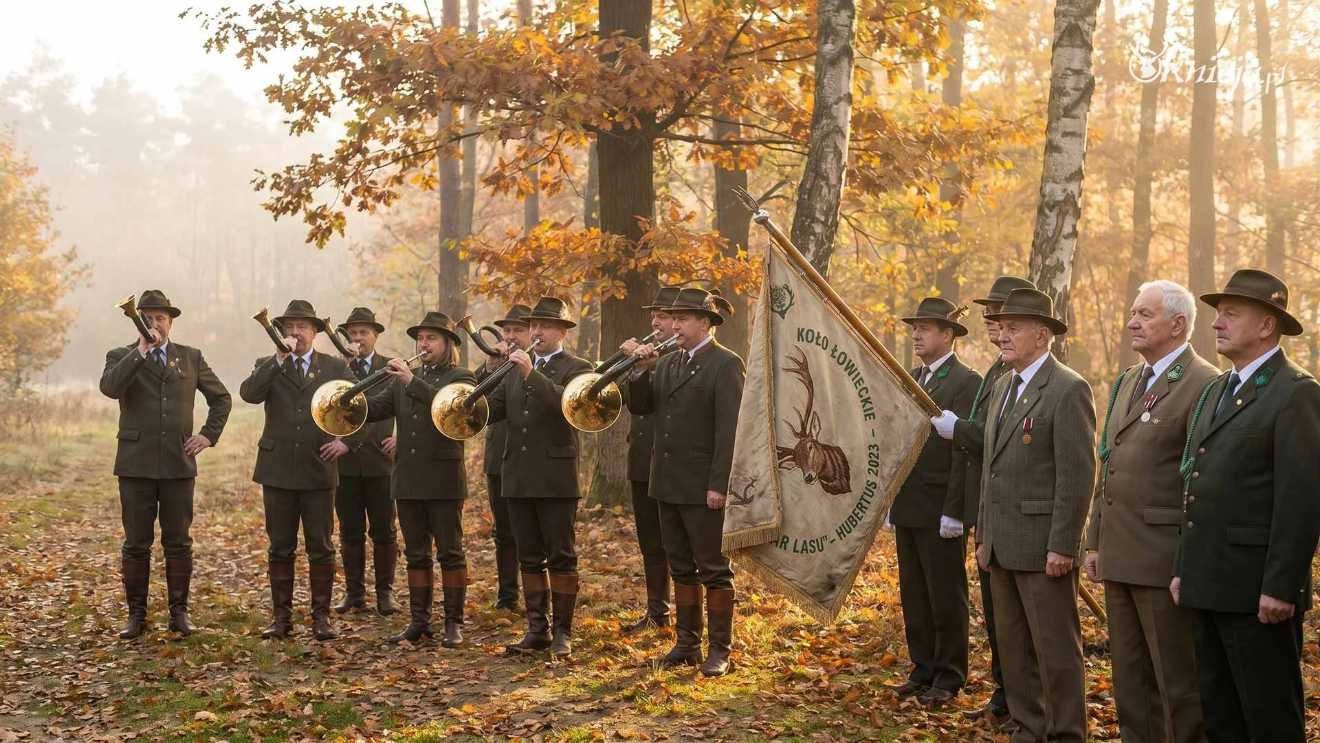 Hubertus — sygnaliści myśliwscy na polanie
