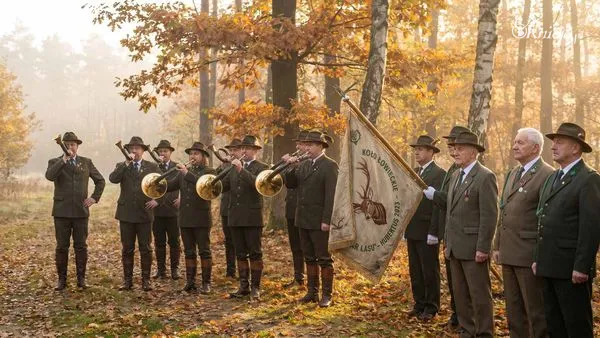 Hubertus — sygnaliści myśliwscy na polanie